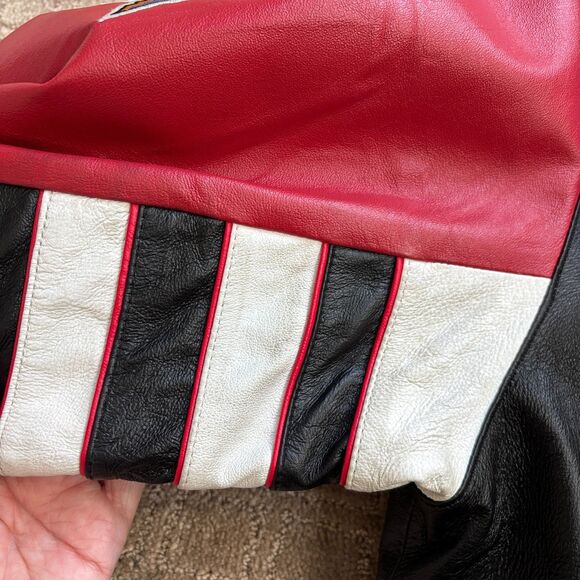 VTG Detroit Red Wings Stanley Cup Champions Leather Jacket Jeff Hamilton Large - Picture 8 of 14